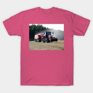 Straw Baling as the Sun Goes Down T-Shirt